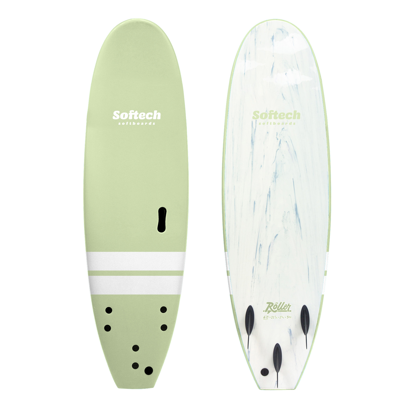 Softech Roller 6 0 Soft surfboard. Designed for learning surfers