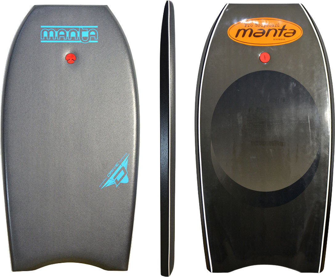 Manta Drive PE core Bodyboard. This boogie board is designed for kids
