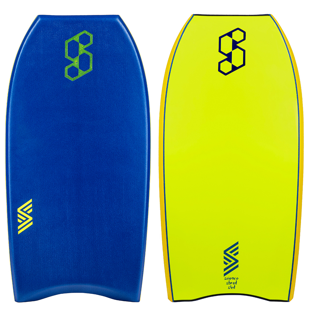 Science Shred Sled PE Core Bodyboard. This boogie designed for kids