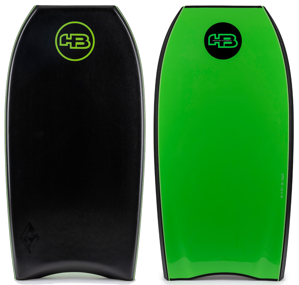 Hot Buttered Epic XL PE core bodyboard. This boogie board is