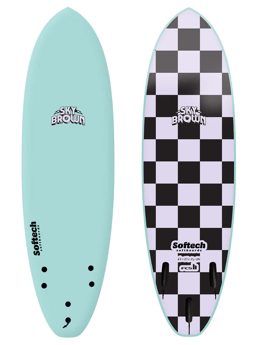 Softech Sky Brown Thruster Shortboard 5 6 Soft surfboard