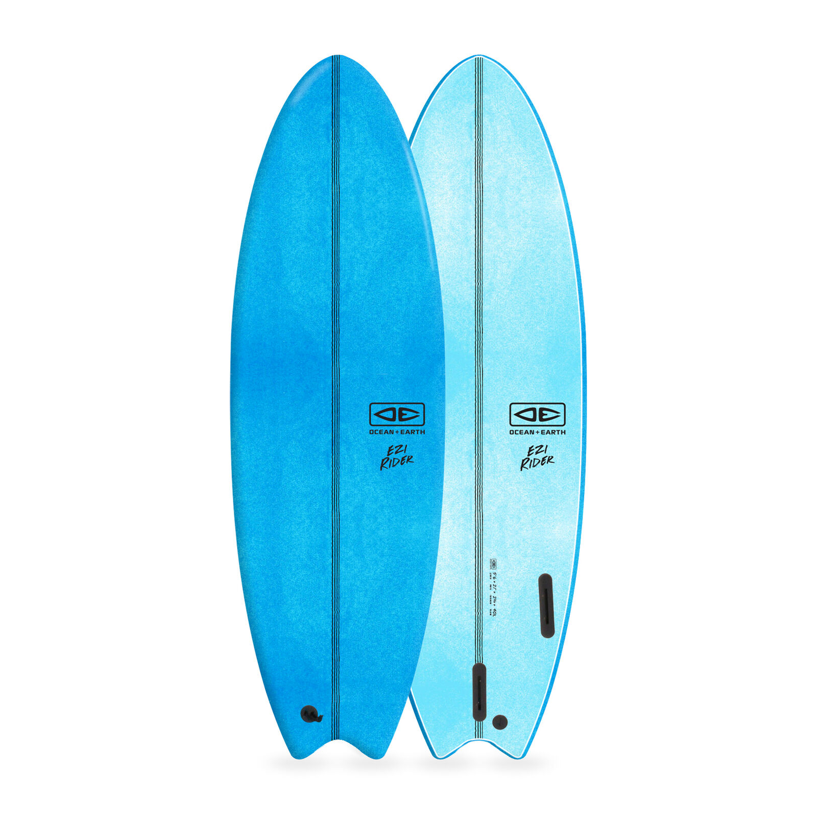 O&E SURFBOARDS Ezi Rider Thruster Foamie. (5