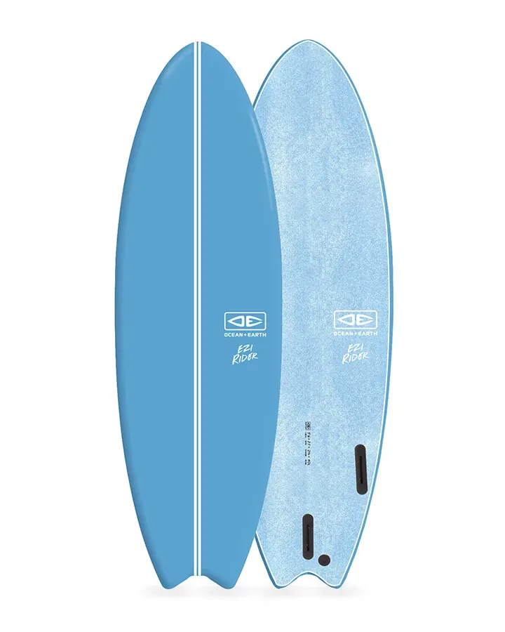 O&E SURFBOARDS Ezi Rider Thruster Foamie. (5'6