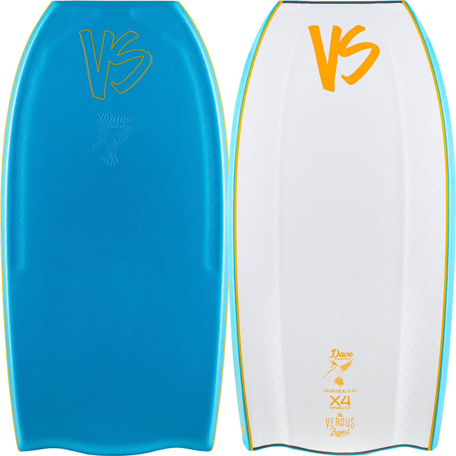 VS Dave Winchester Pro Ride X4 Polypro Core Bat Tail Bodyboard is