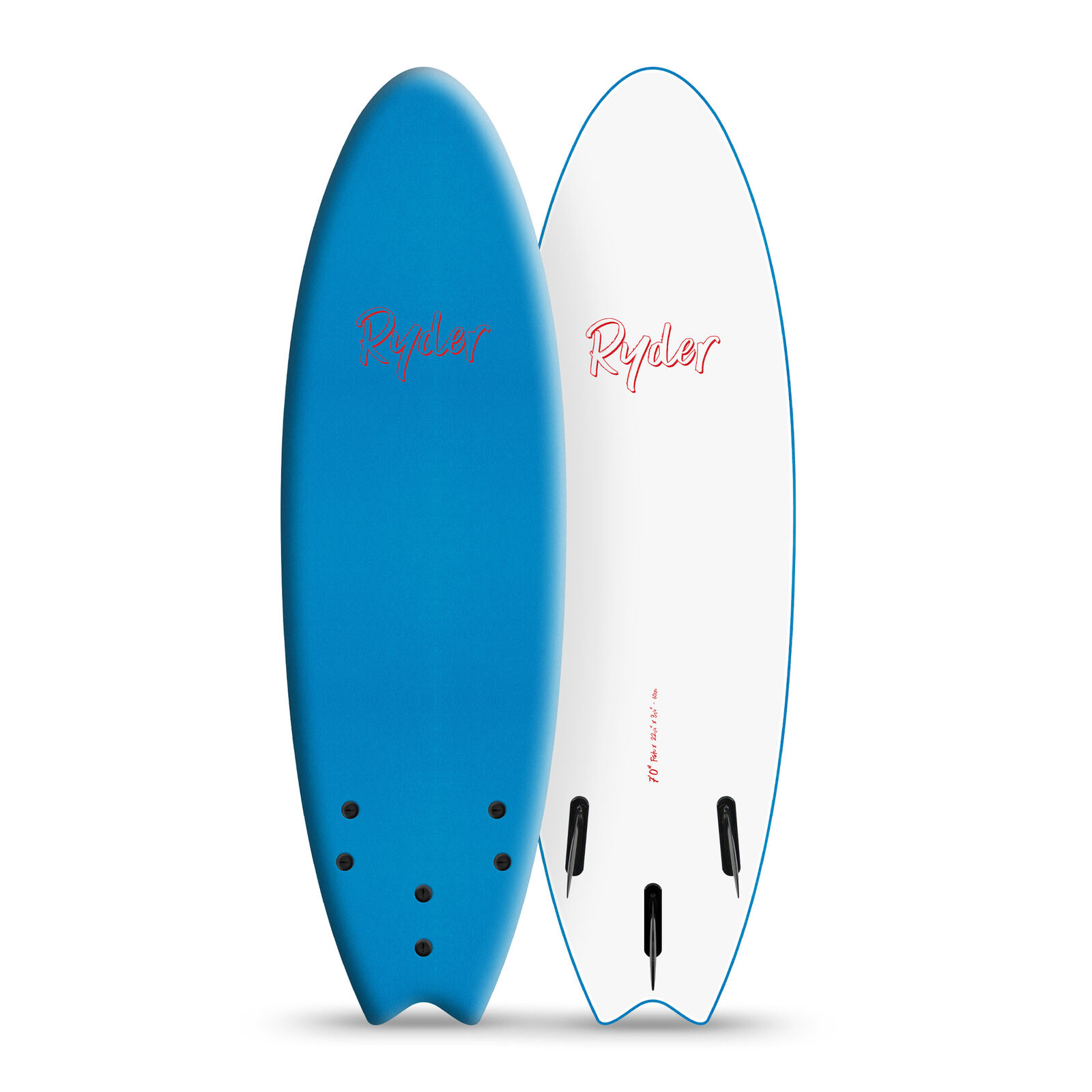 RYDER SOFT SURFBOARD - Fish Series 7'0' Thruster - RYDER SOFT