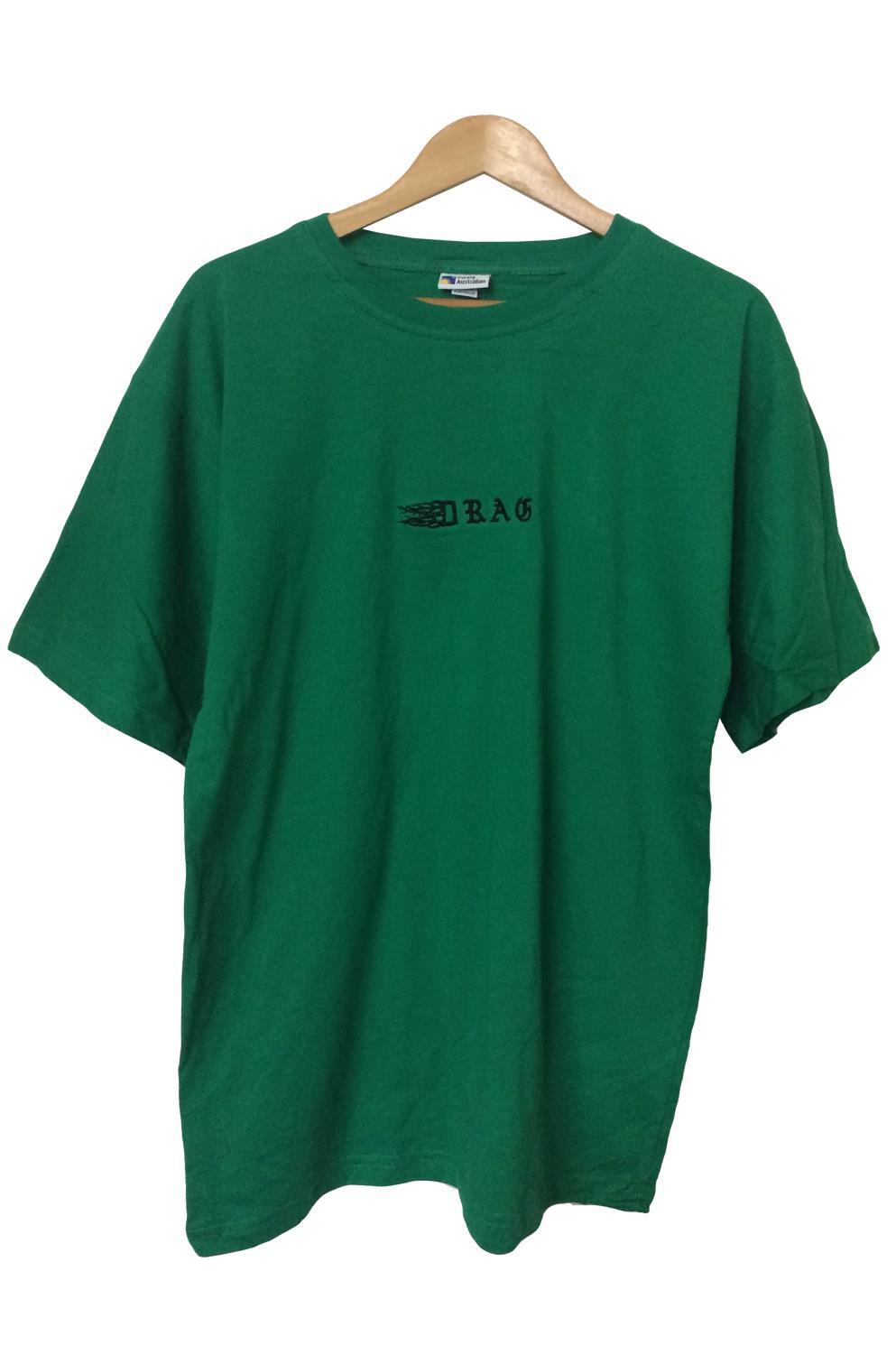 DRAG BOARD Co Tribal T Shirt - Green/ Black Logo - DRAG BODYBOARDS