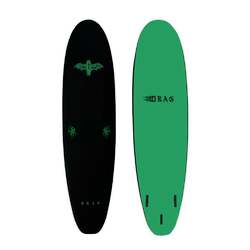 Coffin 7'0 Thruster Black Deck/ Green Slick