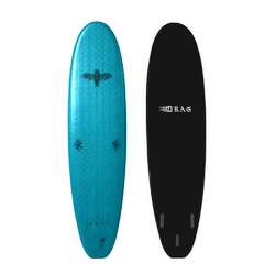 Coffin 7'0 Thruster Turquoise Deck