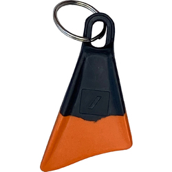 Key Ring Black/ Orange