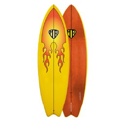 MR Epoxy 7'0 Yellow Flame Deck