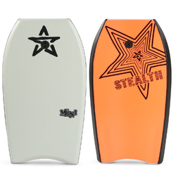 Mini Cool Grey Deck// Black Rails// Red Slick