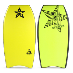 Bomber Yellow Deck// Black Rails // Yellow Slick
