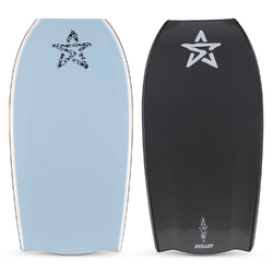 Bullet Bat Ice Blue Deck// Black Pinline// Black Rail// White Chine// Metallic Grey Slic