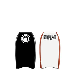 Nano Black Deck// Red Rails// White Slick