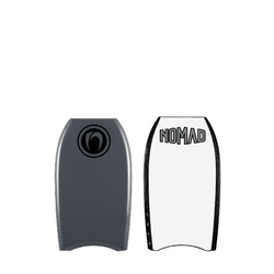 Nano Light Grey Deck// Black Rails// White Slick