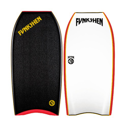 Icon PP Black Deck// Yellow Pinline// Red Rails// White Slick// Red Nose & Tail Piece