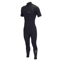 REEFLEX WETSUITS Wanderer 2/2mm Zipperless Short Sleeve Steamer - Black (Extra Small)